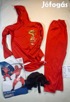 Ninja jelmez, nindzsa jelmez 5-7 év M219