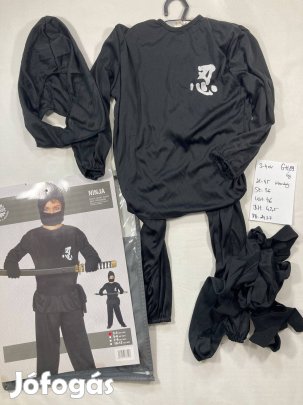 Ninja jelmez, nindzsa jelmez, új 3-4 év GH89