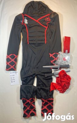 Ninja jelmez, nindzsa jelmez, új 8-10 év M107