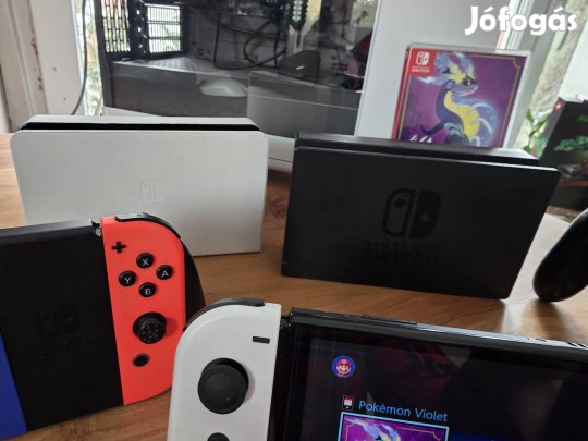 Nintendo Swich Oled 4 pár Joyconnal 