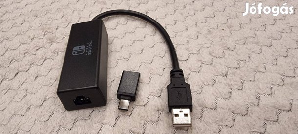Nintendo Switch Hori USB LAN adapter + USB C átalakító