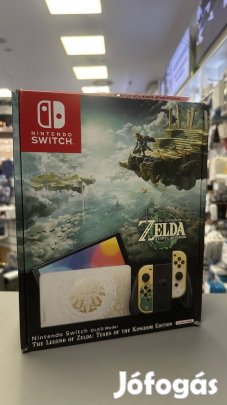 Nintendo Switch Oled Zelda Edition, 24 hónap Garancia, Fekete Színben