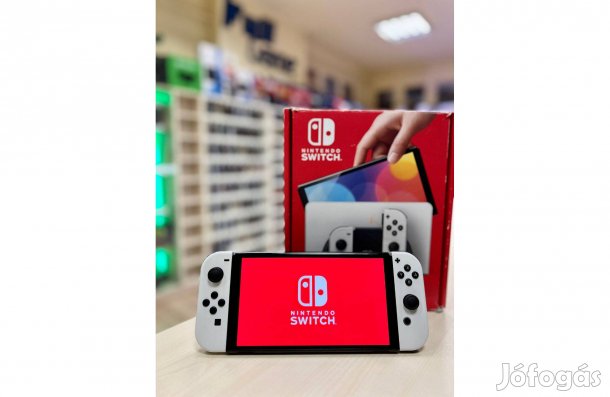 Nintendo Switch Oled fehér újszerű garanciával üzletből