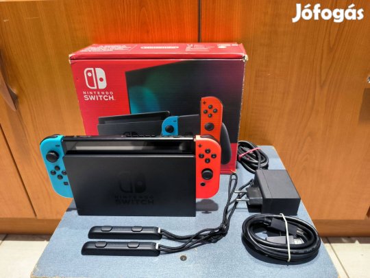 Nintendo Switch V2 Konzol Fekete Garis !