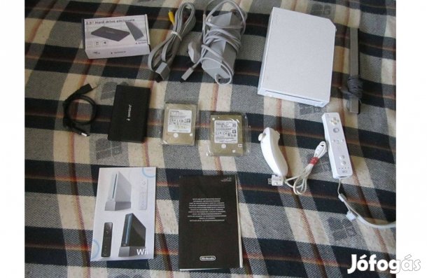 Nintendo Wii Mario csomag 745 wii + 6ezer retro játékkal 3hó gari