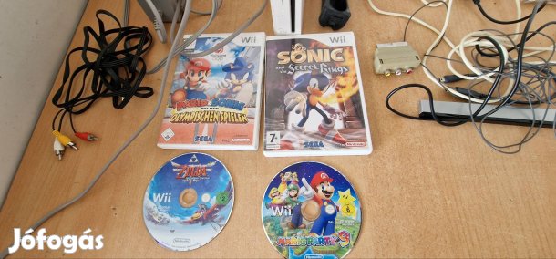 Nintendo Wii játék konzol +játékok +controllerek