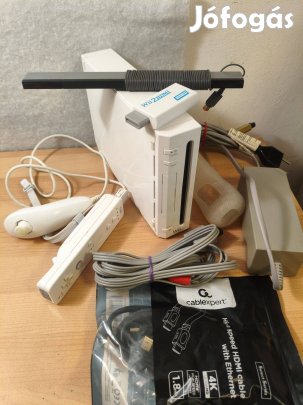 Nintendo Wii komplett konzol tartozékokkal, Super Mario Galaxy + játék