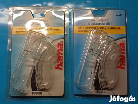 Nintendo Wii kontroller (hama) védő tok! Újak! (2 cs. átlátszó)