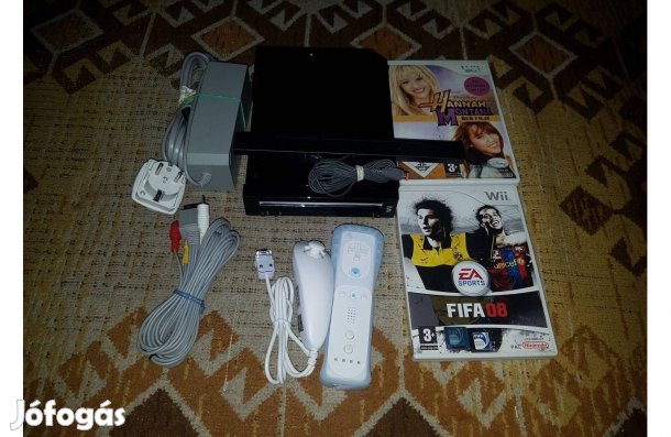 Nintendo wii 2 darab játékkal eladó