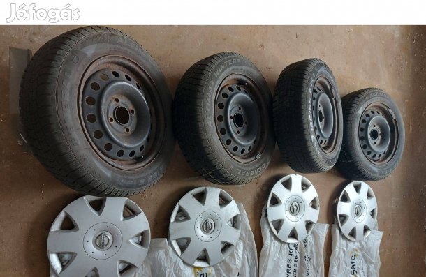 Nissan Almera, 185x65 R15T , 4xfelni gumikkal