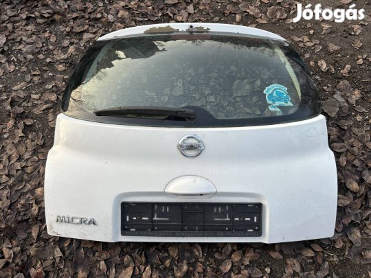 Nissan Micra K12 csomagtér ajtó fehér 