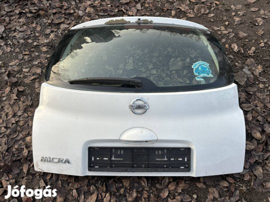 Nissan Micra csomagtér ajtó fehér 