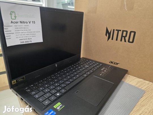 Nitro V15 Wi-Fi 512 GB 16 GB Ram, 12 hó garancia