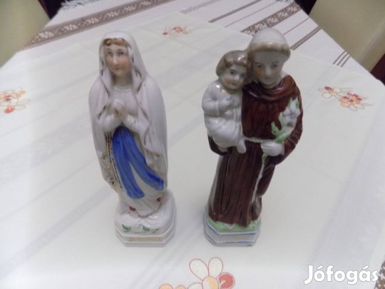 No. de Lourdes-i Szűzanya és St. Antonius Szent Antal szobor