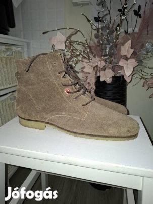 Nobrand.pt bőr férfi magasszárú fűzős cipő 43