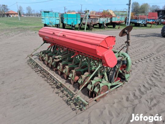 Nodet 19 soros tárcsás kanalas vetőgép tolókerekes