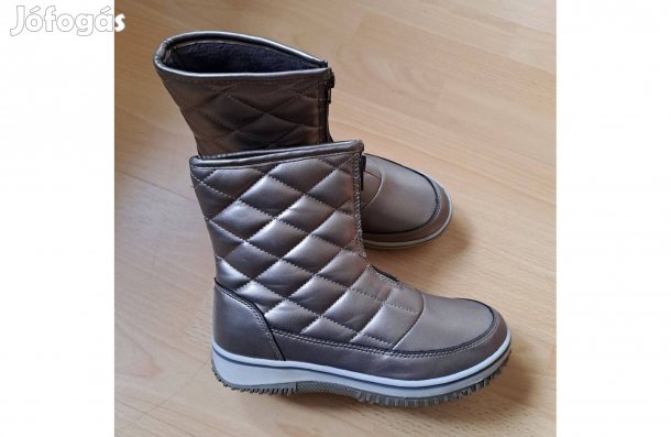 Női 35-ös 36-os új Bonprix téli bélelt meleg cipő csizma hótaposó 35