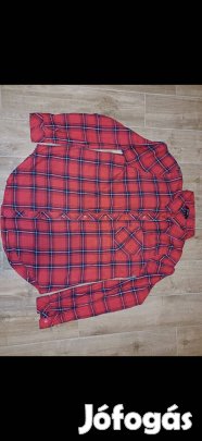 Női 36-os flanel piros-kockás ing 1 599 Ft