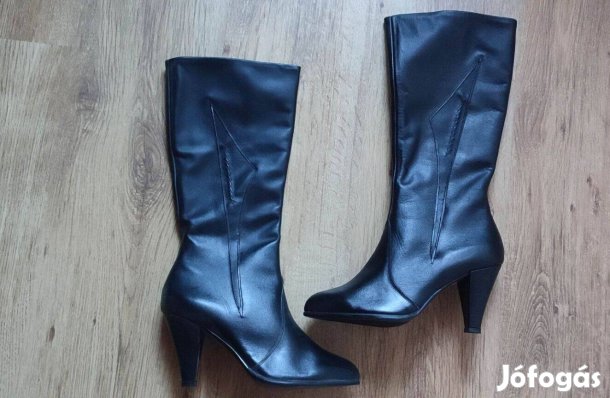 Női 39-es valódi bőr csizma
