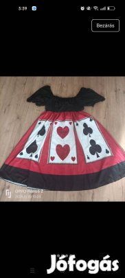 Női 3 xl-es kártya felnőtt jelmez 