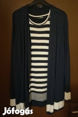 Női,48-50-es kardigán toppal,Vögelében vásárolt,újszerű.sötétkék!/76