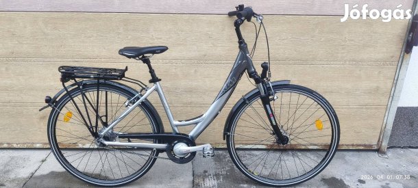 Női 8as agyváltós KTM Veneto aluvázas agydinamós városi kerékpár 