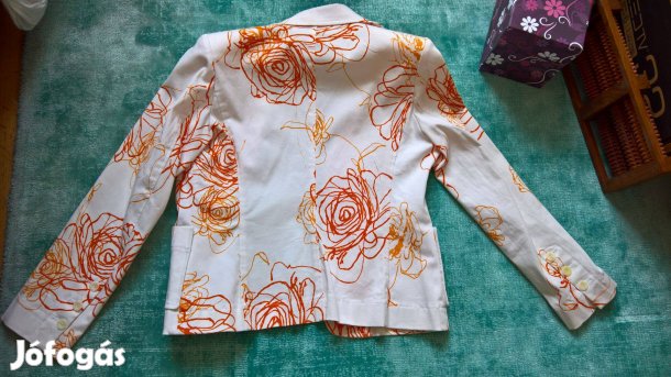 Női Blézer béleletlen könnyű nyári kis kabát elegáns zakó 38-s pamut