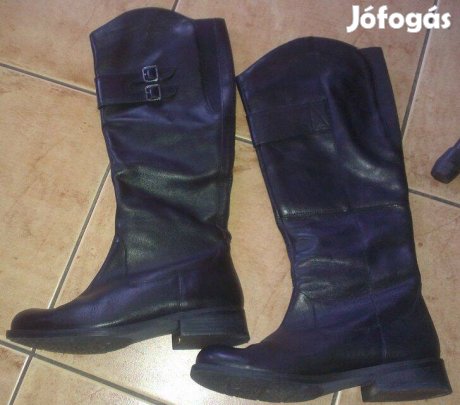 Női Bőrcsizma:38 Fekete, szürke 39 Nézz BE