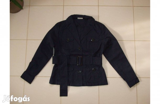 Női C&A vékony sötétkék vászon kabát 40 méret