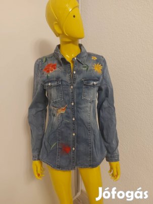 Női L es farmer ing.