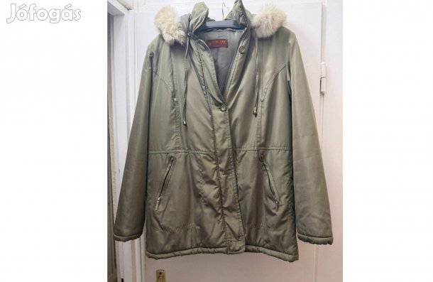 Női M kabát megkímélt bélelt kapucnis