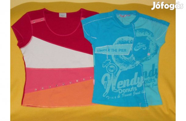 Női Next pamut póló, és vagány feliratos. Kb: S - es