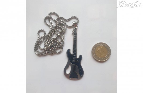 Női Nyaklánc Férfi 60cm+Medál Gitár Új Helyben 2200Ft