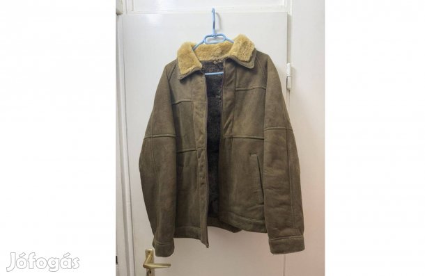 Női Pavior barna irha dzseki meleg szőrme béléssel megkímélt