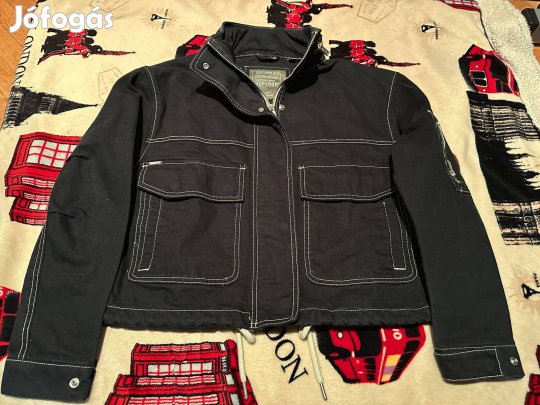 Női Superdry rejtett kapucnis,rövid kabát (M-es méretben)