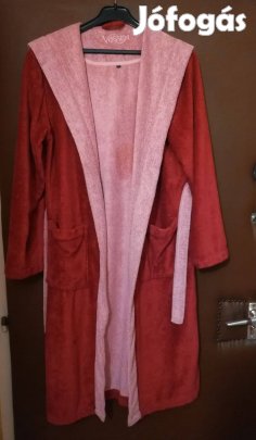 Női Vossen márkájú bordó köntös,S-M-méretű,újszerű,pamutfrotír/70