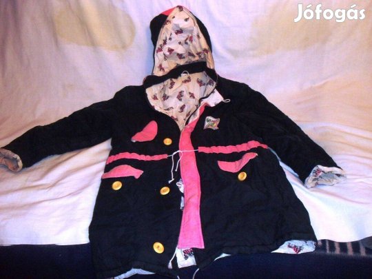 Női -Tini kapucnis bélelt dzseki S-es