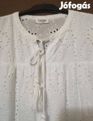 Női, csipke blúz,pamut, Bécsben vásárolt,48-méret, újszerű!/79