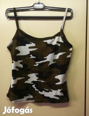 Női, elasztikus terepmintás topp,44-méret,szinte új!/66
