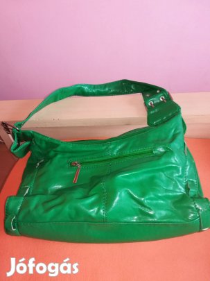 Női, zöld műbőr táska kézi, új,olcsón!