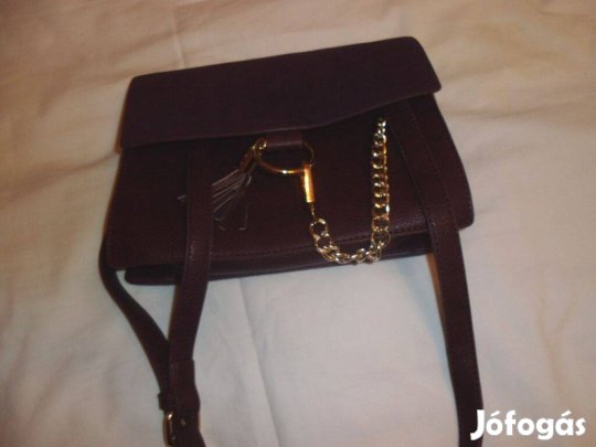 Női alkalmi diszláncos bordó táska Vadonat ujj