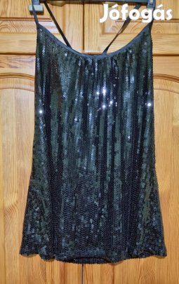 Női alkalmi flitteres blúz, mini ruha