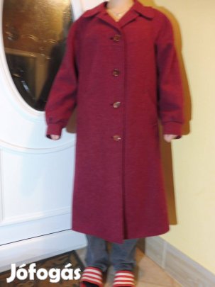 Női alkalmi szövetkabát bordó