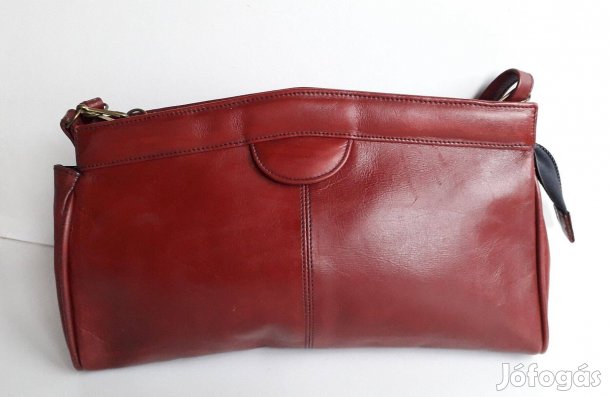 Női barna bőr táska 30*19*4,5 cm