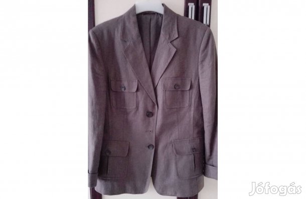 Női barna szafari fazonú kabát (44-es)