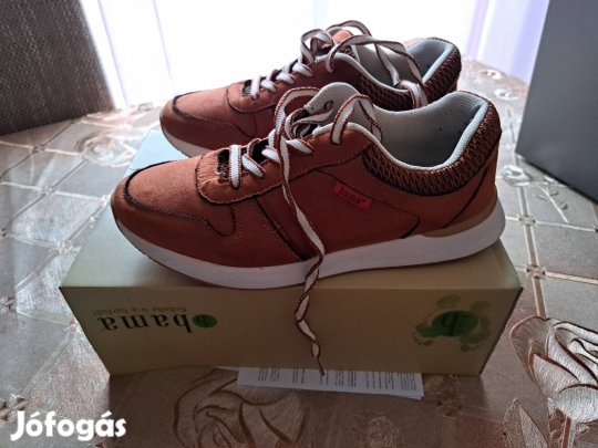 Női barna szövet sportcipő