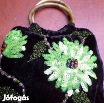 Női bársony táska alkalmi gyönyörű