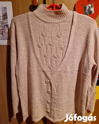 Női beige színű pulóver