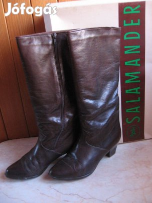 Női bélelt, barna csizma, Salamander