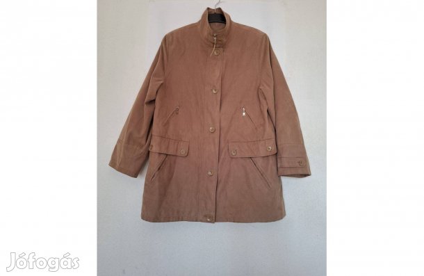 Női bézs rövid tavaszi átmeneti kabát